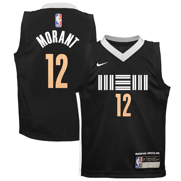 Ja Morant Memphis Grizzlies Nike Preschool Swingman Replica Jersey - City Edition - Black