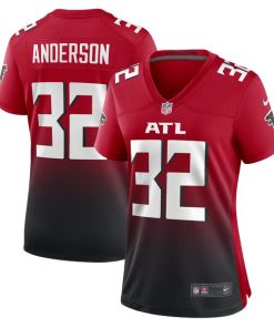 Jamal Anderson Atlanta Falcons Nike Women's Retired Game Jersey - Red/Black