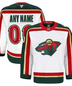 Alternative view of Minnesota Wild  25th Anniversary Authentic Pro Custom Jersey - White/Green