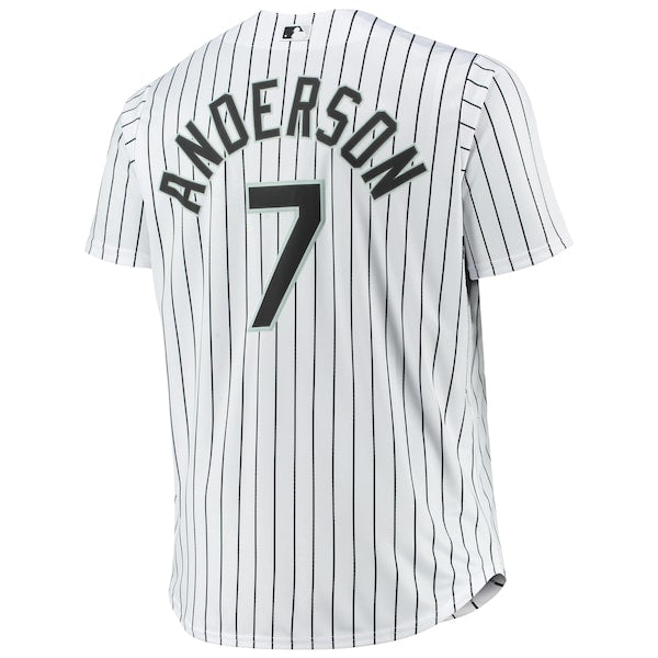 Tim Anderson Chicago White Sox Big & Tall Replica Player Jersey - White - Image 3