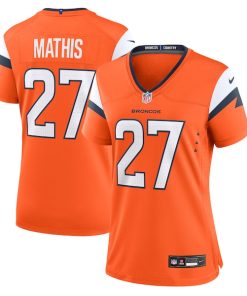 Alternative view of Damarri Mathis Denver Broncos Nike Women's Team Game Jersey -  Orange