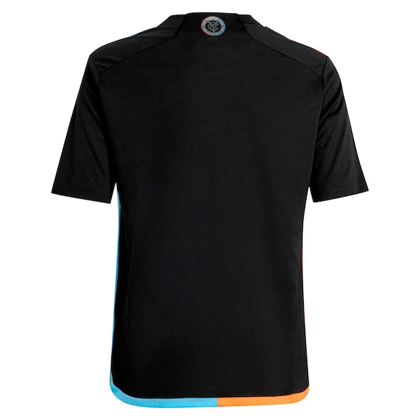 New York City FC adidas Youth 2024 24/7 Kit Replica Jersey?ยจC Black - Image 3
