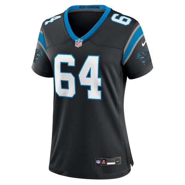 Justin McCray Carolina Panthers Nike Women's Team Game Jersey - Black/Blue - Image 3