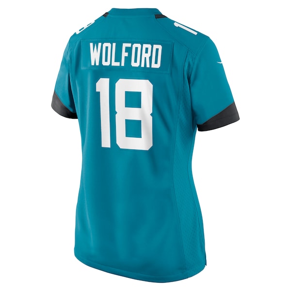 John Wolford Jacksonville Jaguars Nike Women's Team Game Jersey - Teal - Image 3