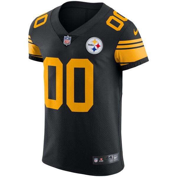 Pittsburgh Steelers Nike Vapor Untouchable Elite Custom Color Rush Jersey - Black - Image 2