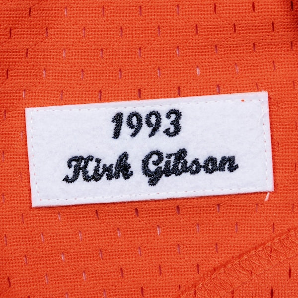 Kirk Gibson Detroit Tigers Cooperstown Collection Mesh Batting Practice Button-Up Jersey? - Orange - Image 6