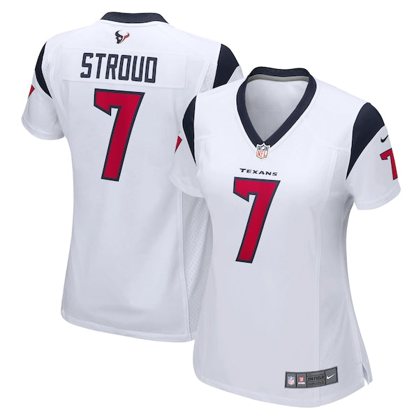C.J. Stroud Houston Texans Nike Women's Game Jersey - White/Navy/Red - Image 3