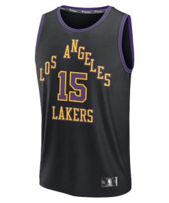 Alternative view of Austin Reaves Los Angeles Lakers  Youth 2025/26 City Edition Fast Break Jersey - Black