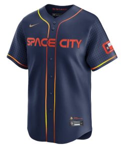 Alternative view of Houston Astros Nike City Connect Limited Blank Jersey - Navy