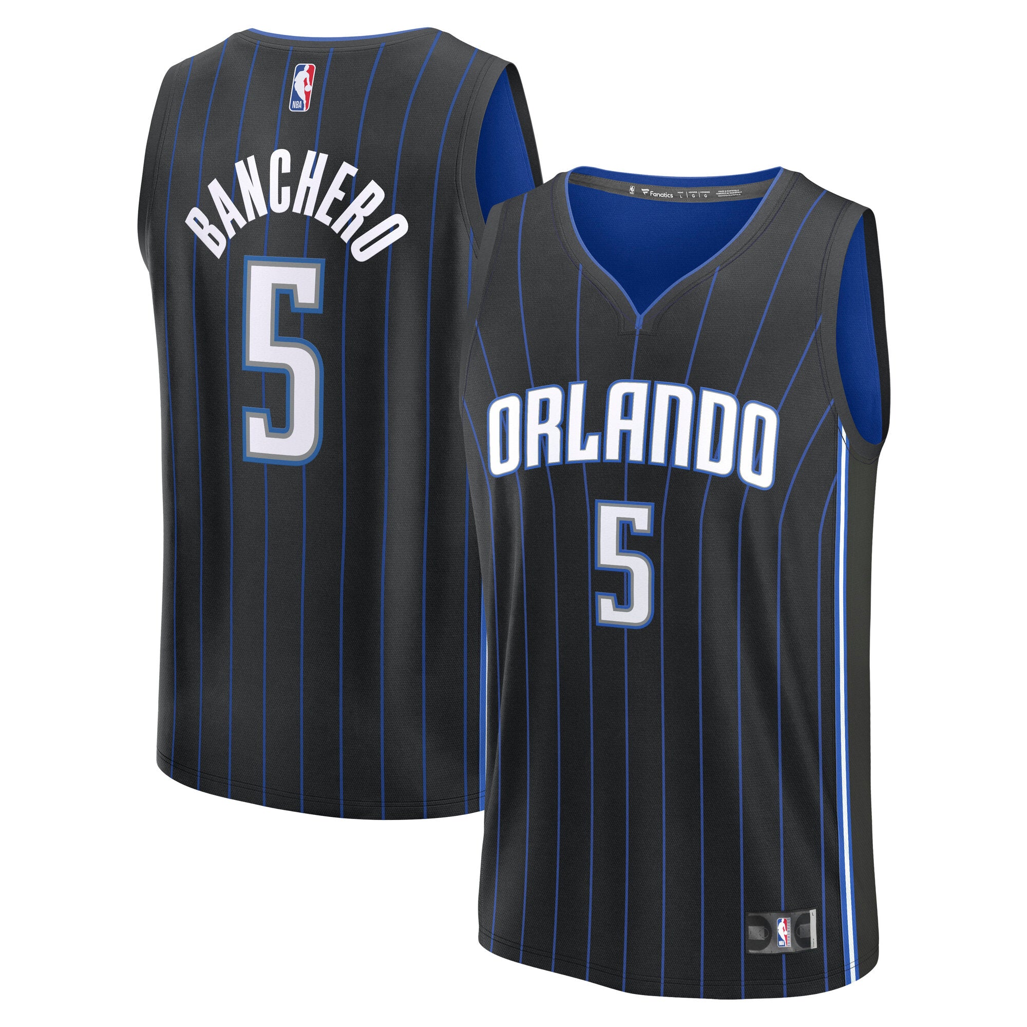 Paolo Banchero Orlando Magic Youth Fast Break Replica Player Jersey - Icon Edition - Blue/Black - Image 6
