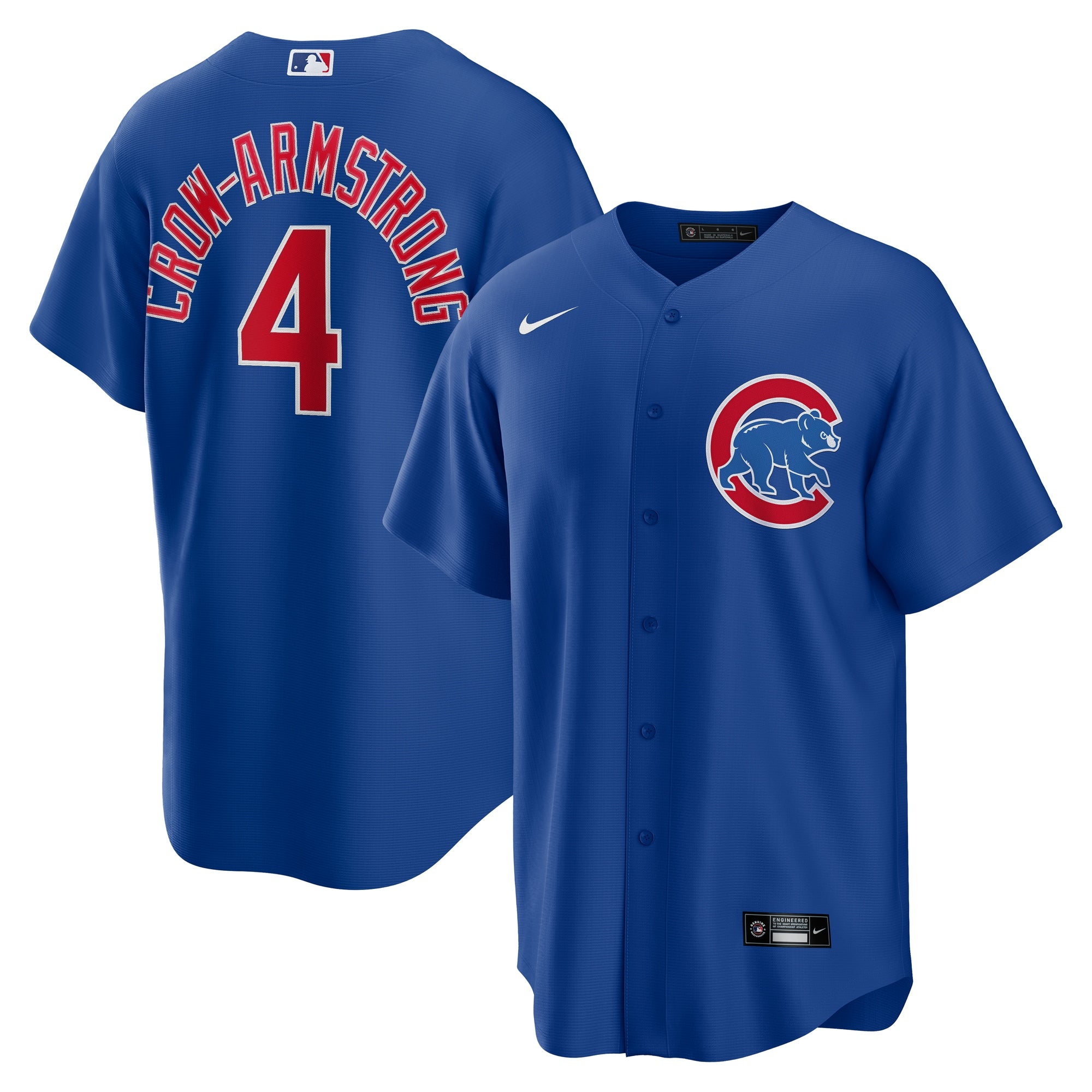 Pete Crow-Armstrong Chicago Cubs Nike Home Replica Jersey - White/Royal - Image 5