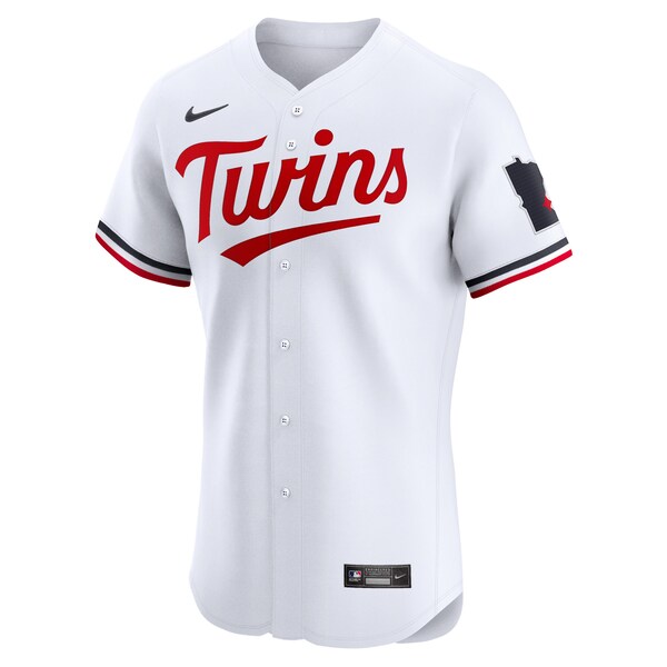 Minnesota Twins Nike Home Elite Jersey - White - Image 2