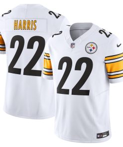 Alternative view of Najee Harris Pittsburgh Steelers Nike Vapor F.U.S.E. Limited Jersey - White