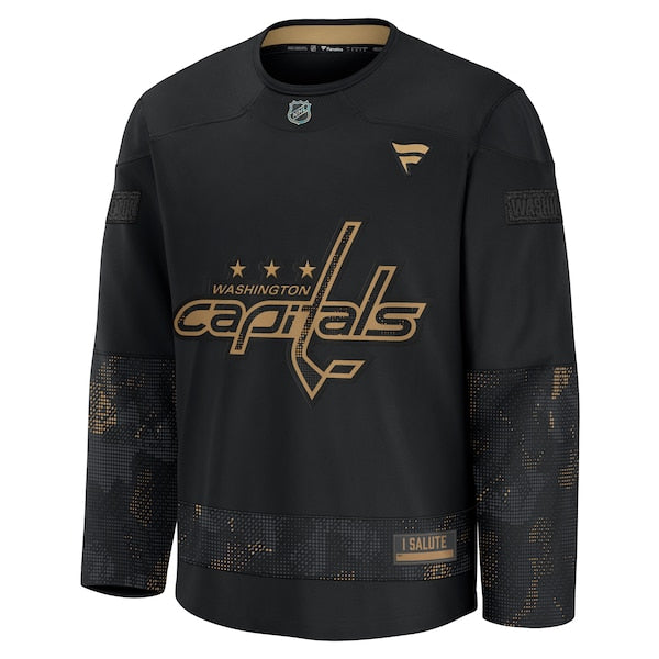 Washington Capitals 2024 Military Appreciation Practice Jersey - Black - Image 2