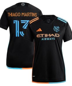 Thiago Martins New York City FC adidas Women's 2024 24/7 Kit Replica Player Jersey?¨C Black
