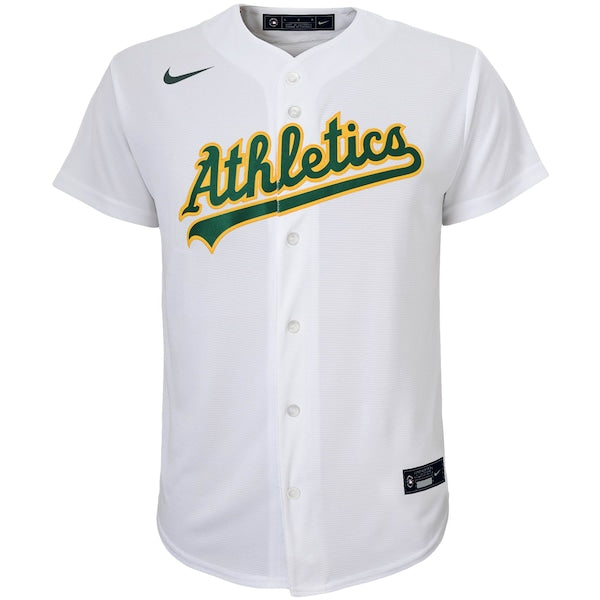 Oakland Athletics Nike Youth Home Replica Team Jersey - White - Image 2