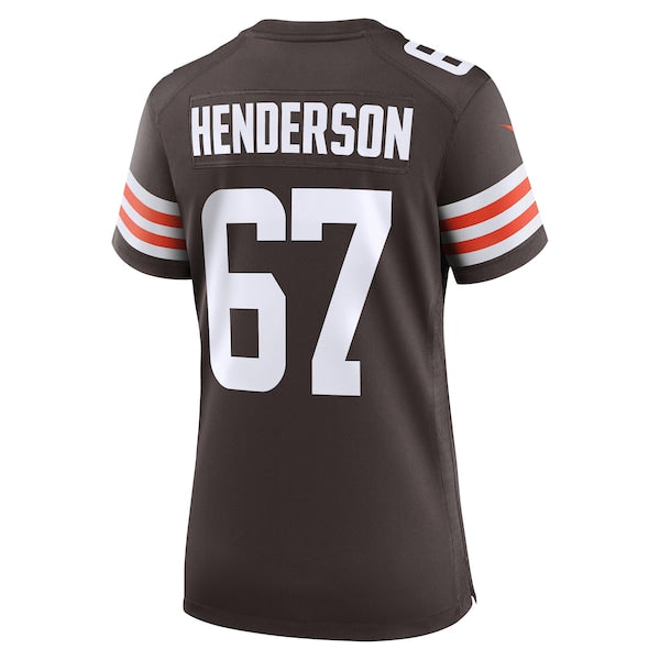 LaDarius Henderson Cleveland Browns Nike Women's Team Game Jersey - Brown - Image 3
