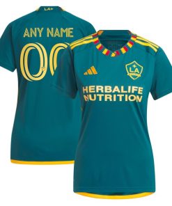 LA Galaxy adidas Women's 2024 LA Kit Replica Custom Jersey - Green