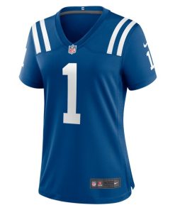 Alternative view of Number 1 Mom Indianapolis Colts Nike Women's Game Jersey - Royal