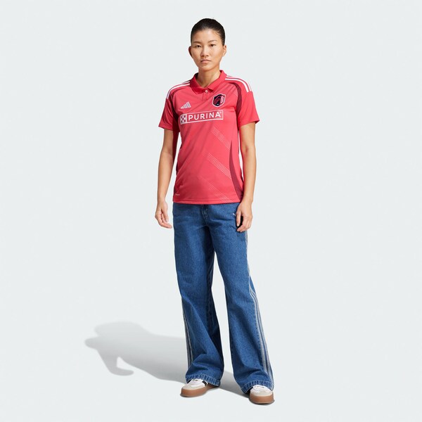 St. Louis City SC adidas Women's 2025 Forever CITY Red Replica Jersey - Red - Image 2