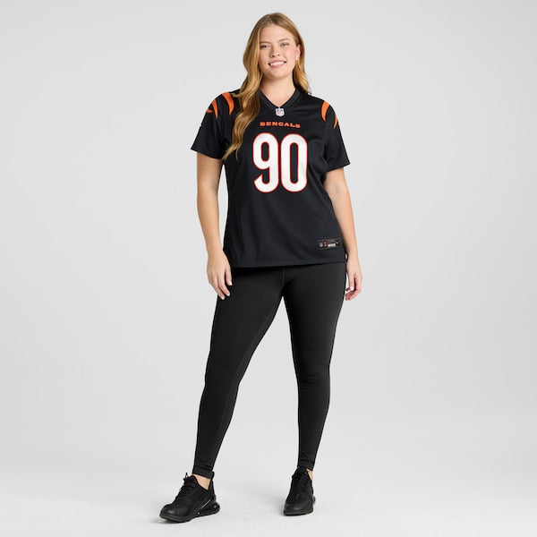 Kris Jenkins Jr. Cincinnati Bengals Nike Women's Game Jersey - Black - Image 6