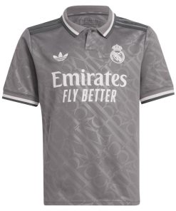 Alternative view of Jude Bellingham Los Merengues adidas Originals Youth 2024/25 Third Replica Player Jersey - Charcoal