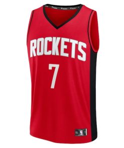Alternative view of Kevin Durant Houston Rockets  Youth Fast Break Replica Player Jersey - Icon Edition - Red