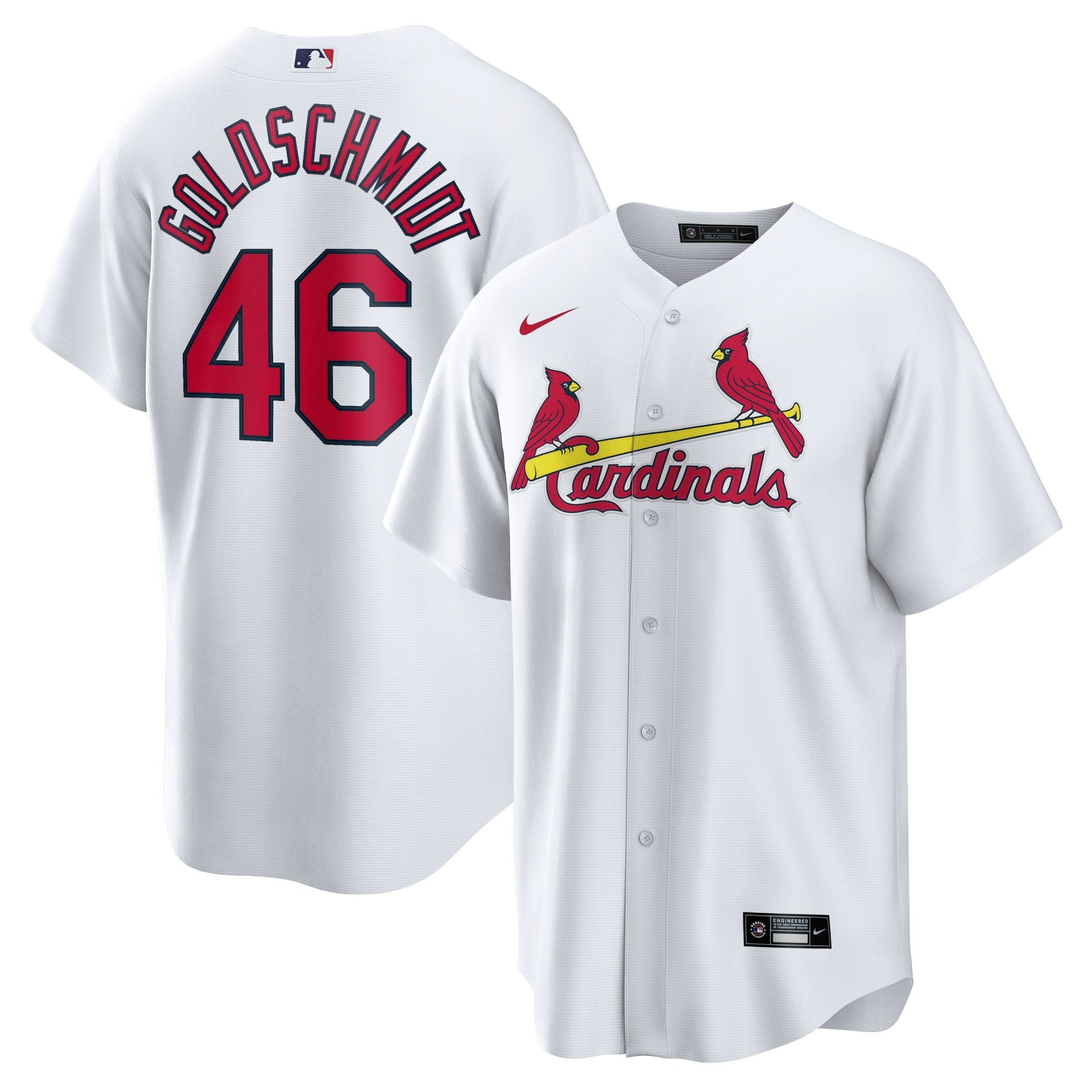 Paul Goldschmidt St. Louis Cardinals Nike Alternate Replica Player Name Jersey - Red/White - Image 5
