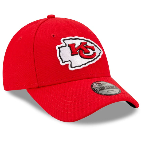 Kansas City Chiefs New Era Youth League 9FORTY Adjustable Hat - Red - Image 3