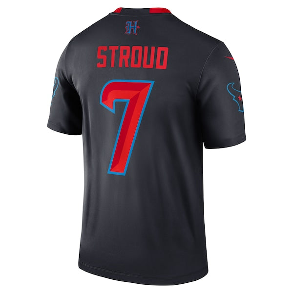 C.J. Stroud Houston Texans Nike 2nd Alternate Legend Player Performance Top - Navy - Image 3