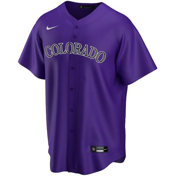 Colorado Rockies Nike Alternate Replica Custom Jersey - Purple - Image 2