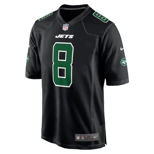 Aaron Rodgers New York Jets Nike Fashion Game Jersey - Black/Green/White - Image 3