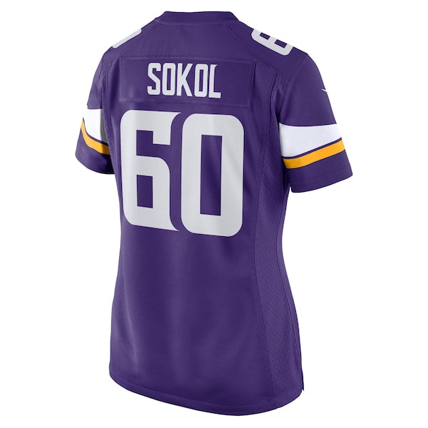 Josh Sokol Minnesota Vikings Nike Women's Home Game Player Jersey - Purple - Image 4