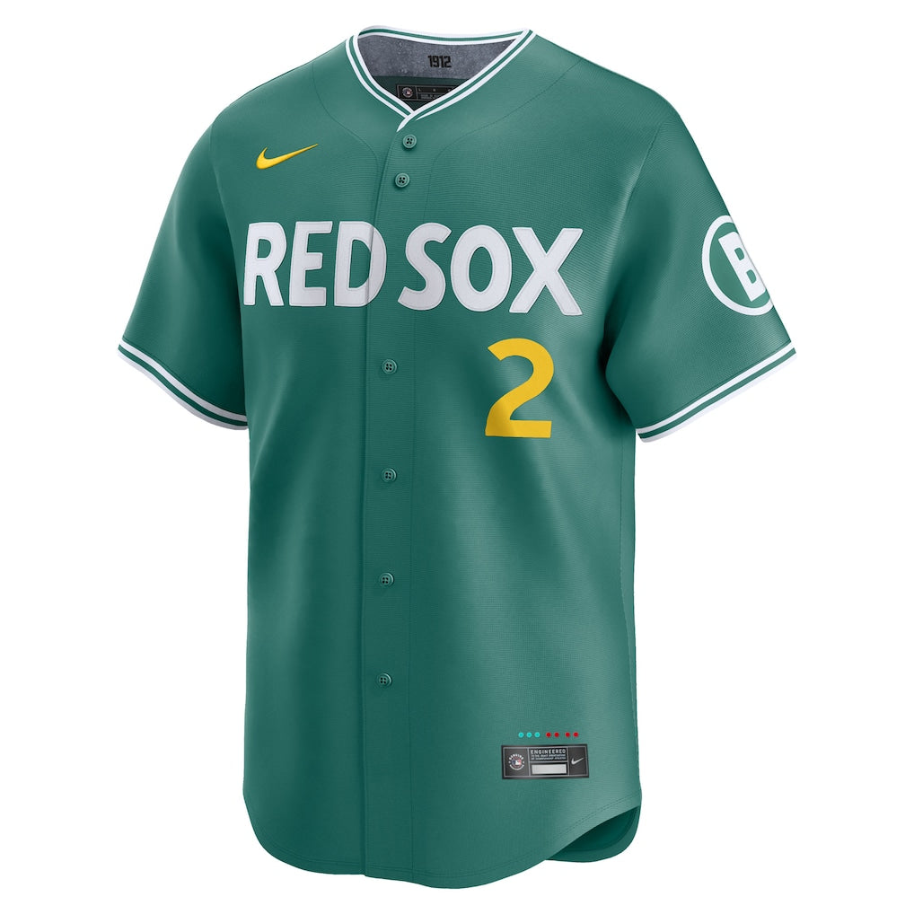 Alex Bregman Boston Red Sox Nike 2025 City Connect Limited Player Jersey - Green - Image 2