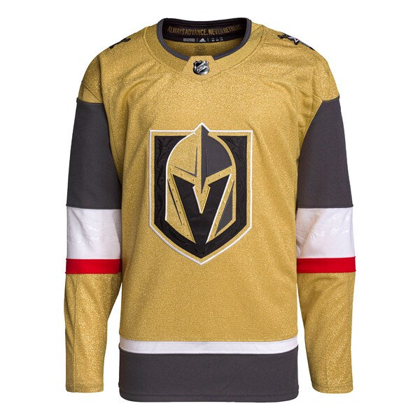 Vegas Golden Knights adidas Home Primegreen Authentic Jersey - Gold - Image 2