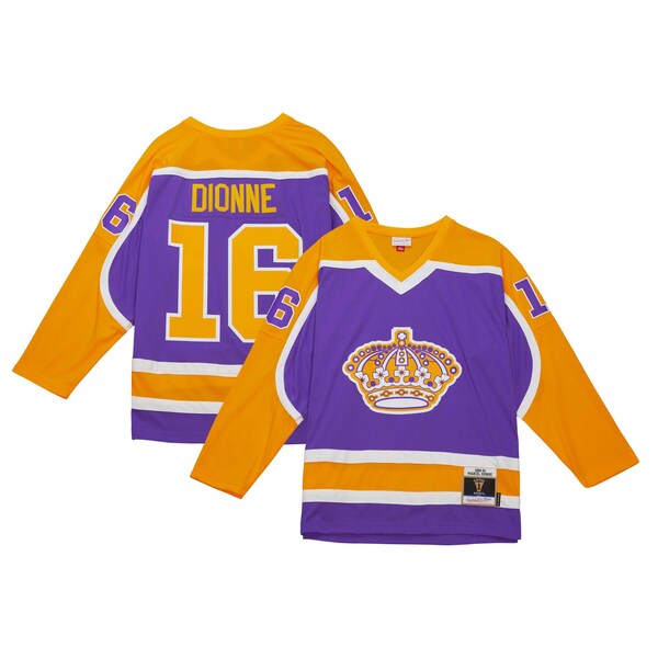 Marcel Dionne Los Angeles Kings 1980/81 Blue Line Player Jersey - Purple - Image 2