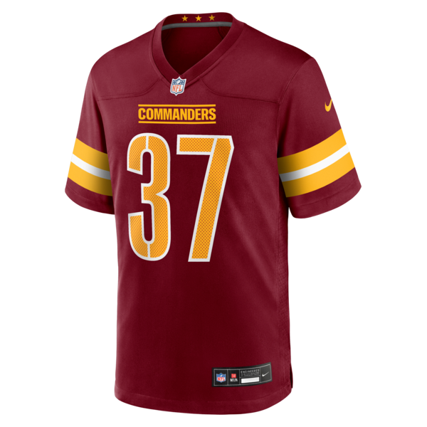 Car'lin Vigers Washington Commanders Nike Team Game Jersey - Burgundy - Image 2