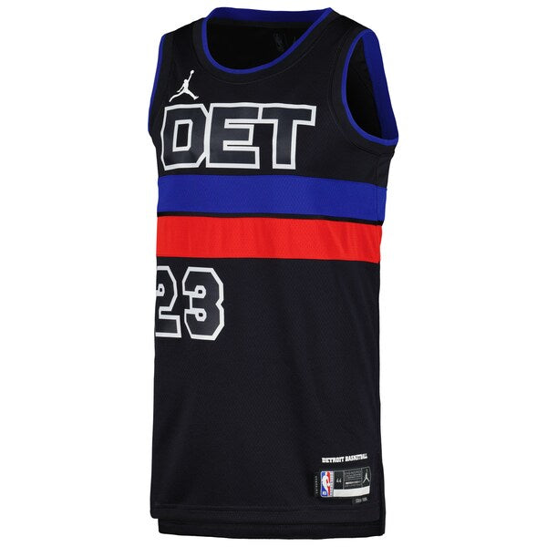 Jaden Ivey Detroit Pistons Jordan Brand Unisex Swingman Jersey - Statement Edition - Black - Image 2
