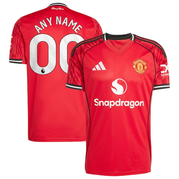 Manchester United adidas Home 2025/26 Custom Replica Jersey - Red/White - Image 2
