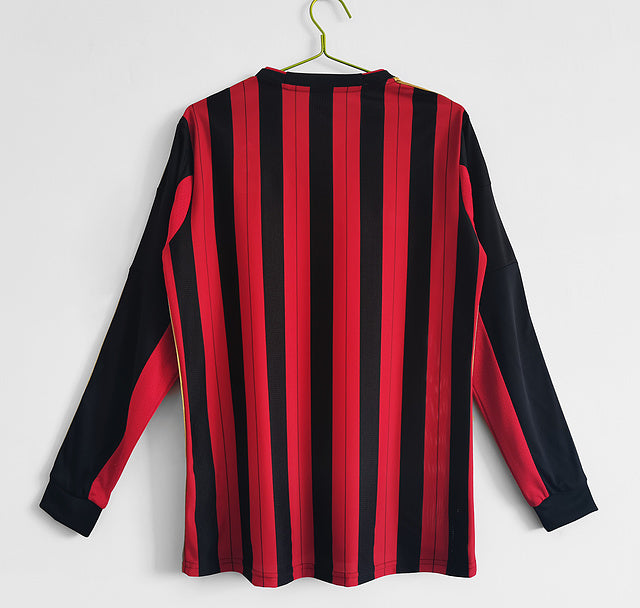 AC Milan Long Sleeve 2013-14 Vintage Jersey - Image 2
