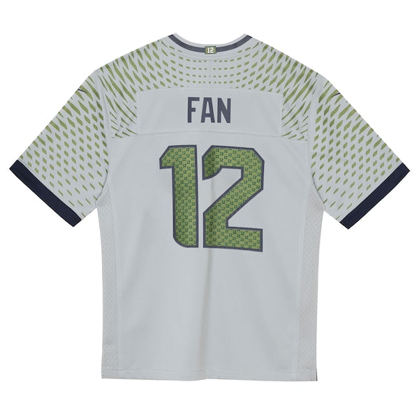 12s Seattle Seahawks Nike Preschool 2025 Rivalries Collection Game Jersey - Wolf Gray - Image 3