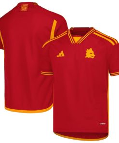 AS Roma adidas Youth 2023/24 Home Replica Jersey - Red