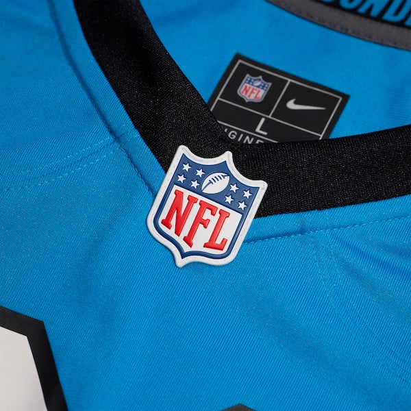 Chuba Hubbard Carolina Panthers Nike Alternate Game Jersey - Blue/Black - Image 5