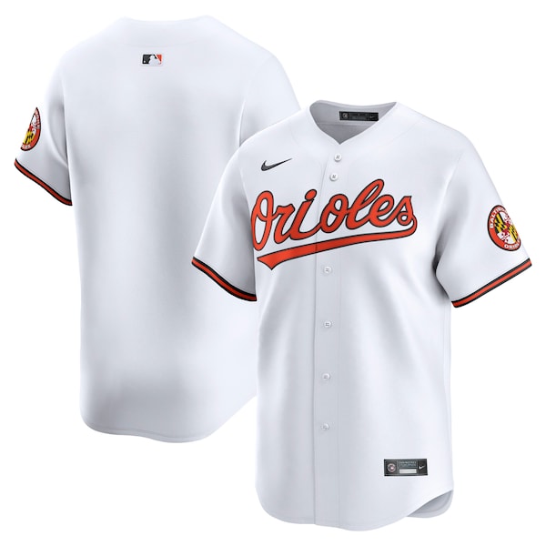 Baltimore Orioles Nike Limited Home Blank Replica Jersey - White/Black - Image 2