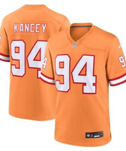 Calijah Kancey Tampa Bay Buccaneers Nike Alternate Team Game Jersey - Orange/White