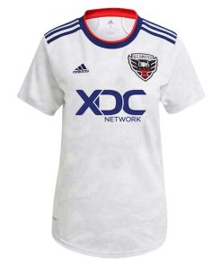 Alternative view of Edison Flores D.C. United adidas Women's 2022 The Marble Replica Player Jersey - White