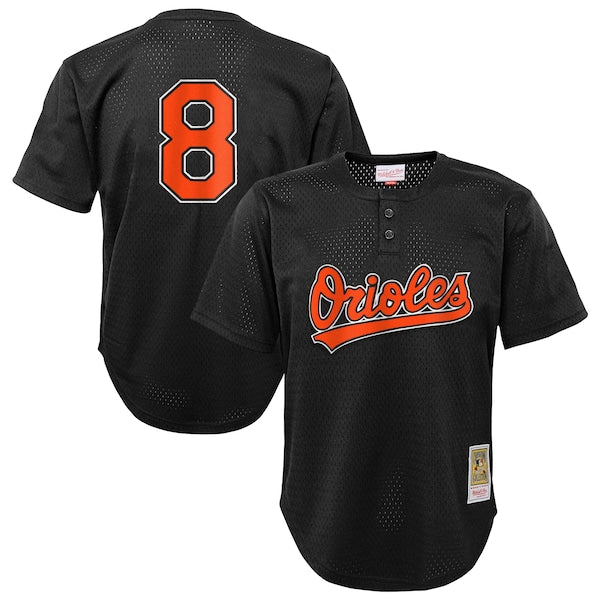 Cal Ripken Jr. Baltimore Orioles Toddler Throwback Mesh Batting Practice Jersey - Black