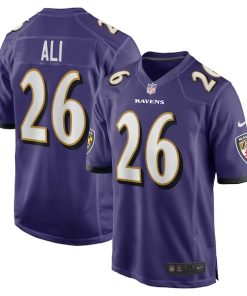 Rasheen Ali Baltimore Ravens Nike Team Game Jersey -  Purple