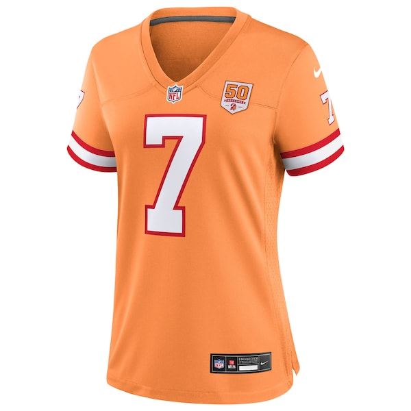 Bucky Irving Tampa Bay Buccaneers Nike Women's 50th Season Game Jersey - Creamsicle/White/Red - Image 4