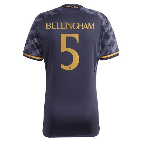 Jude Bellingham Los Merengues Youth adidas 2023/24 Away Replica Player Jersey - Navy/White - Image 5